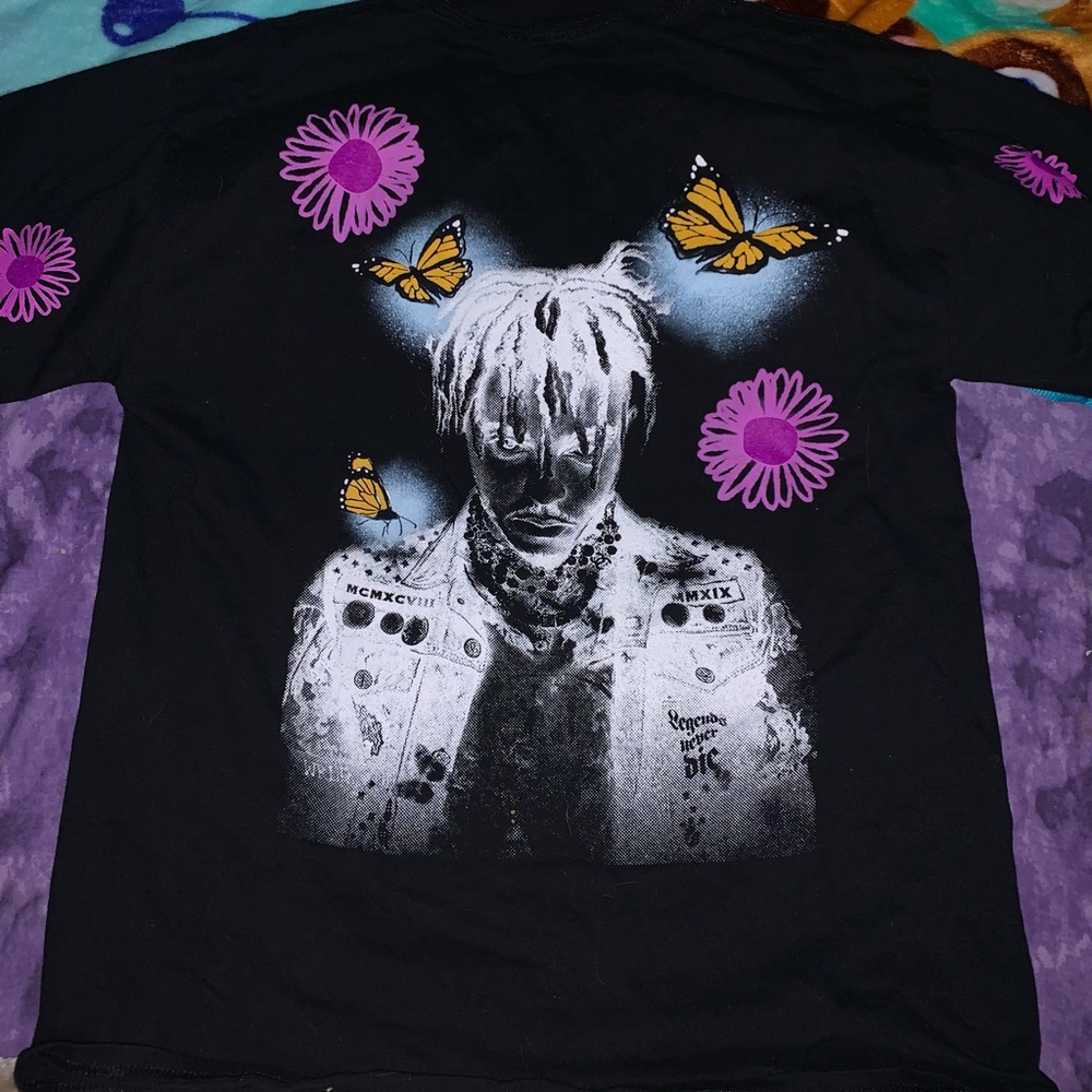 juice wrld butterfly tee